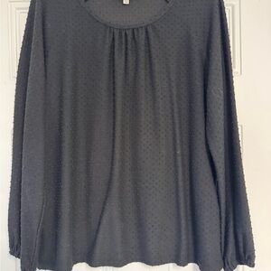 Rose & Olive Black Blouse